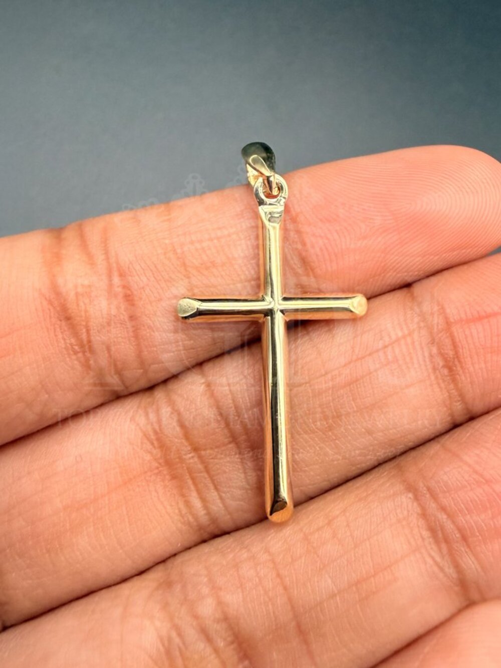 14K Yellow Gold Cross Pendant